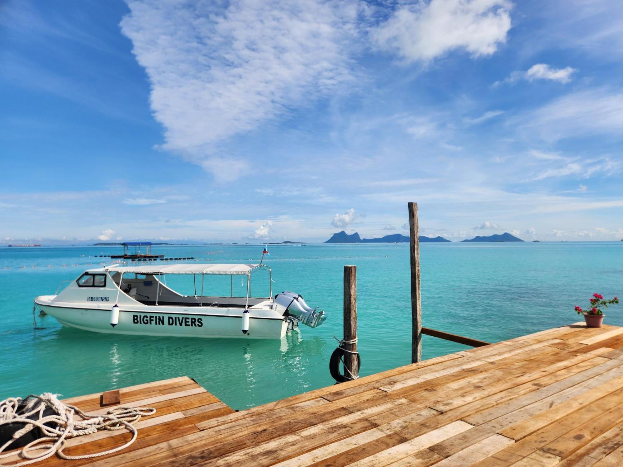 Bigfin Water Bungalow Hotell Semporna Eksteriør bilde